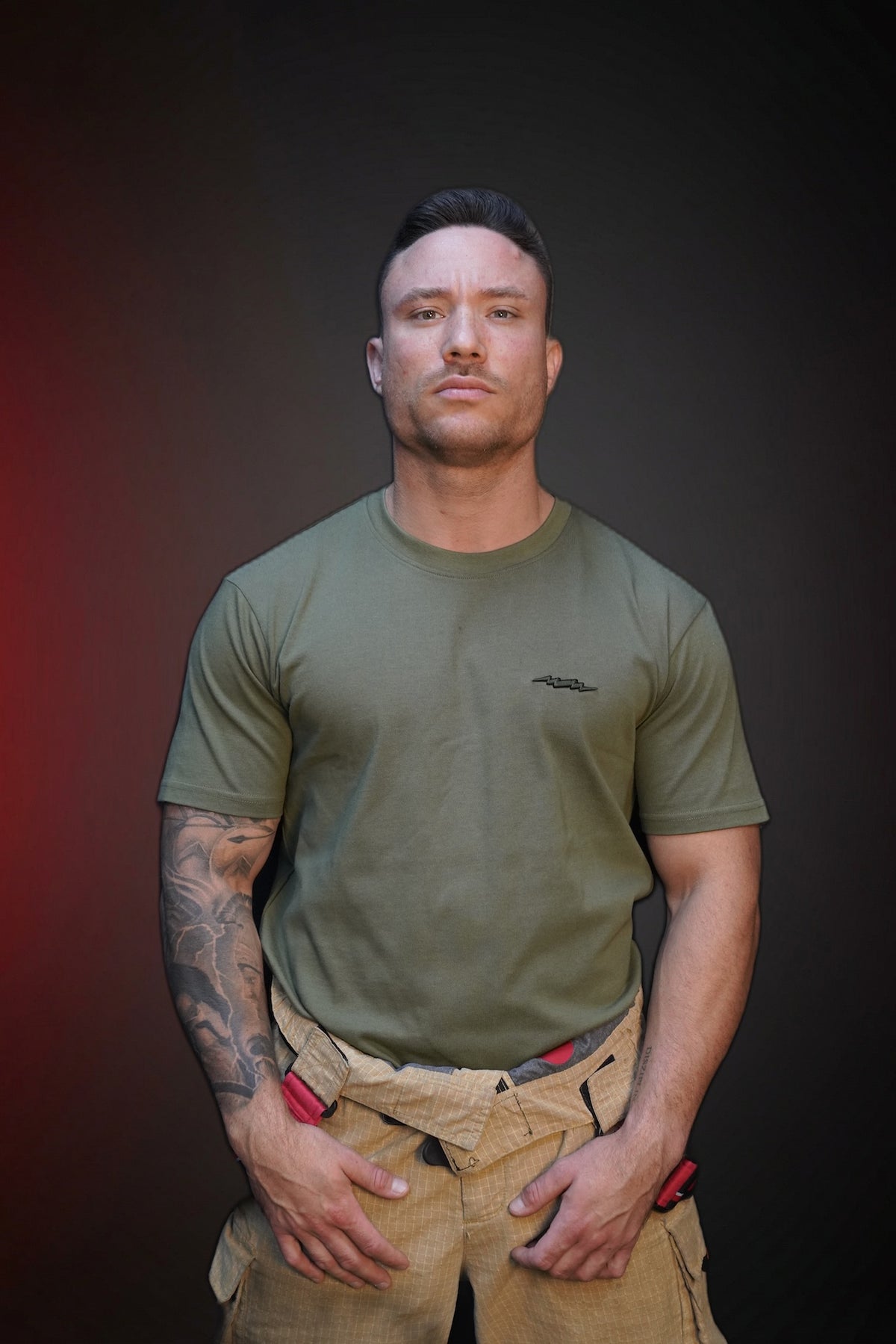 Heavy Stick Shirt Khaki