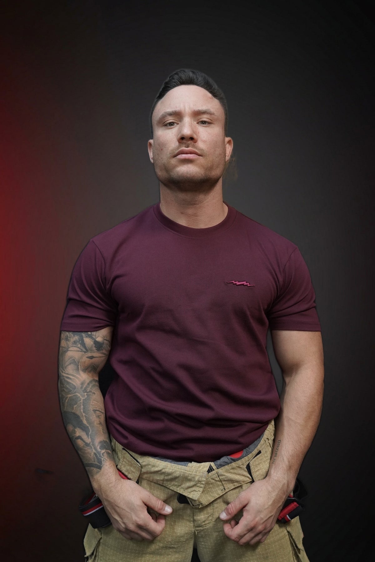 Heavy Stick Shirt Burgundy