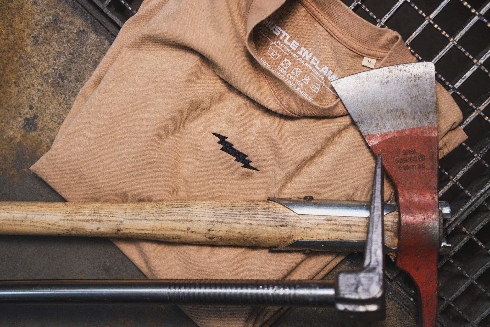 Oversize Blitz Stick Shirt Beige