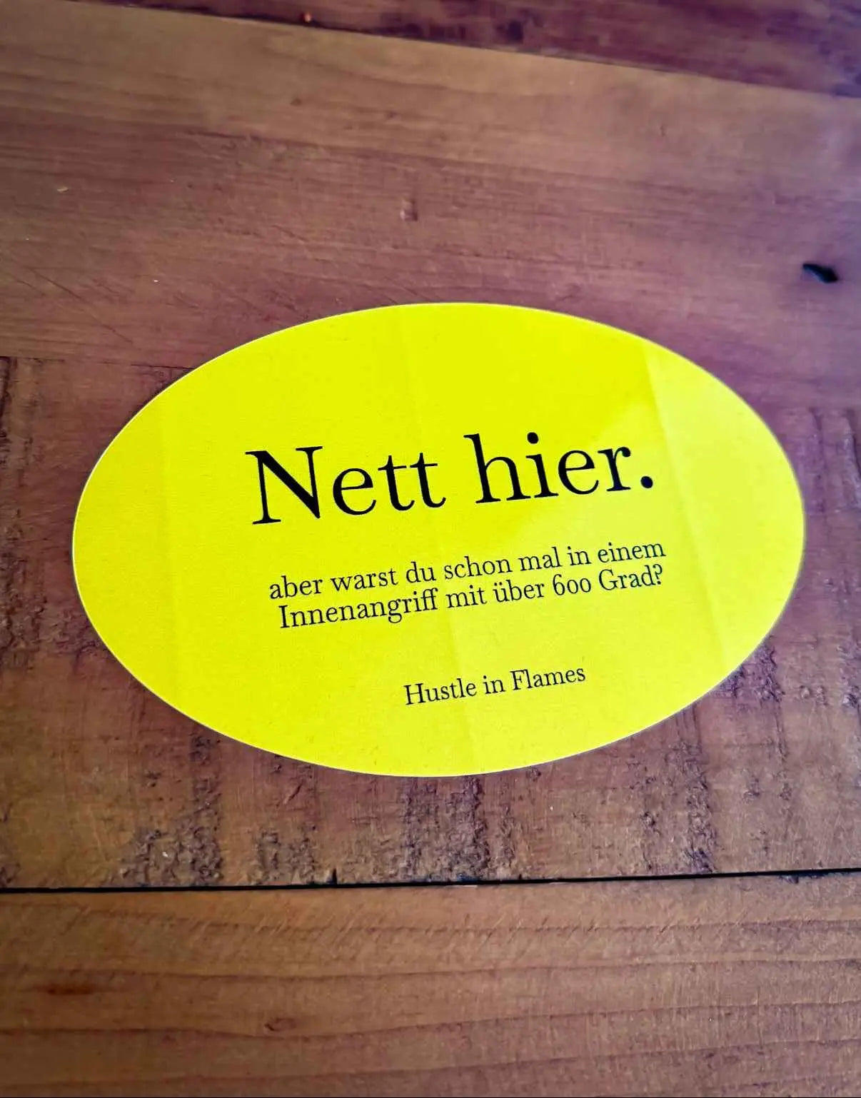 Nett hier Sticker