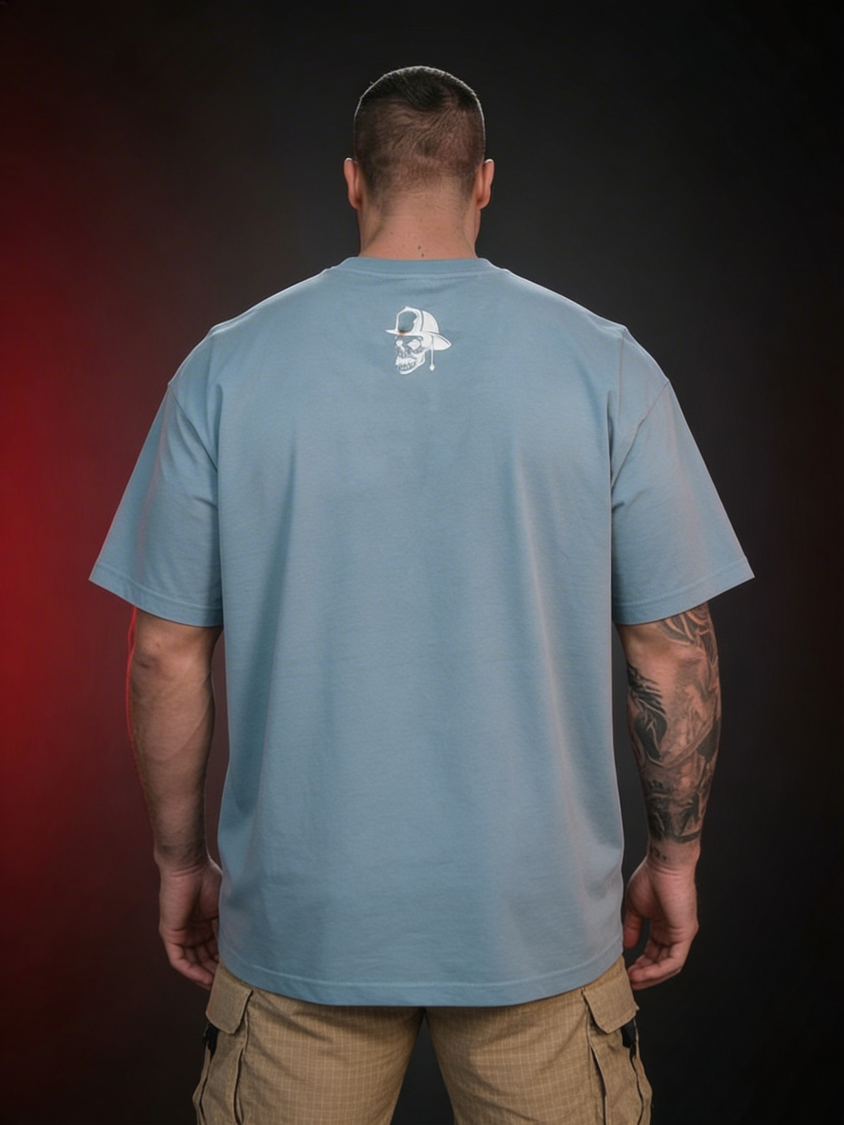 Oversize Blitz Stick Shirt Blau