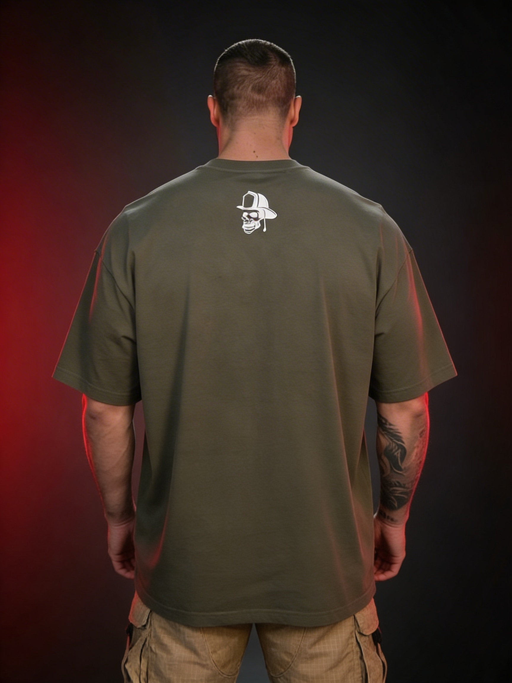 Oversize Blitz Stick Shirt Khaki