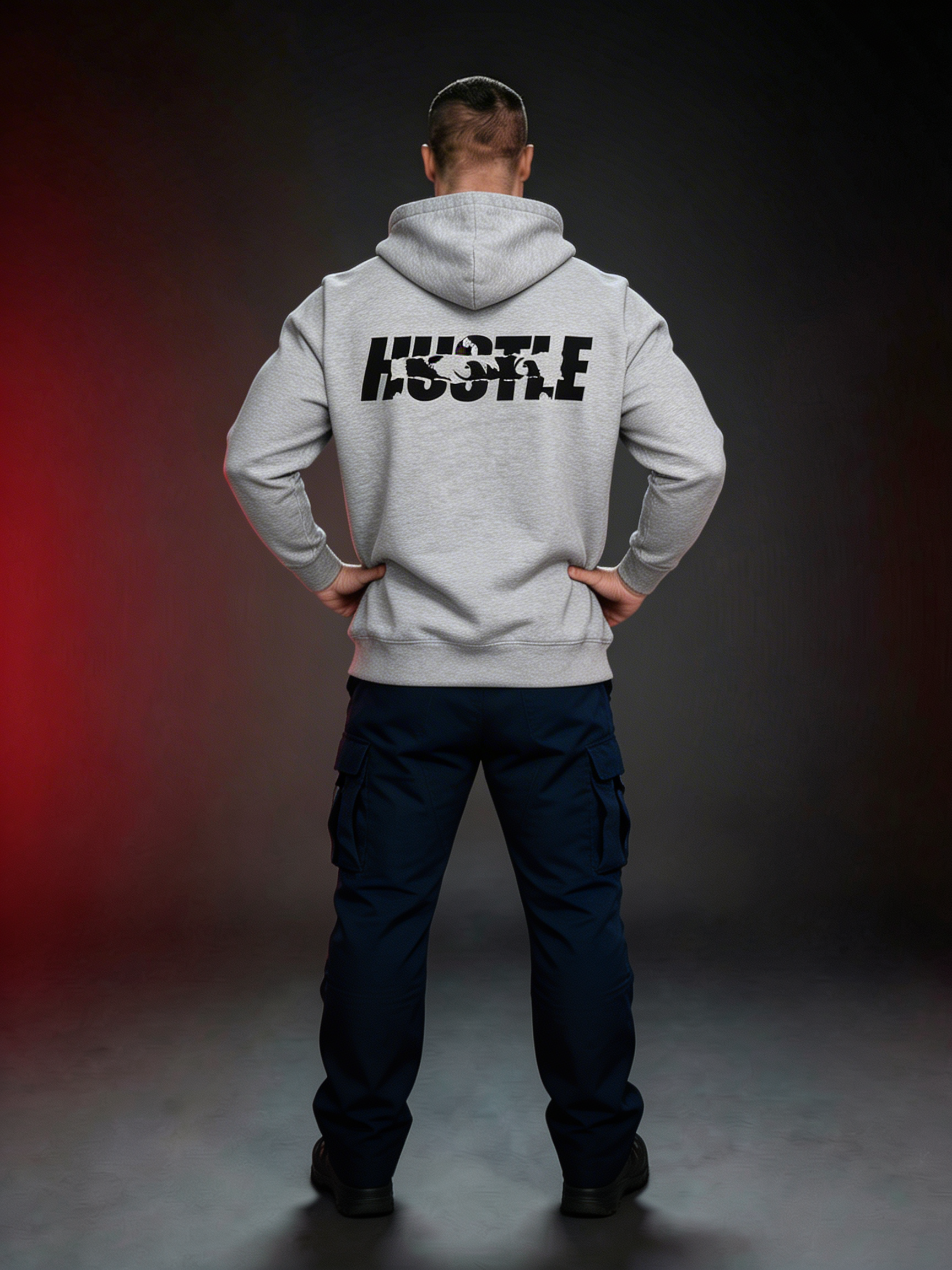 Auge Heavy Hoodie Grau