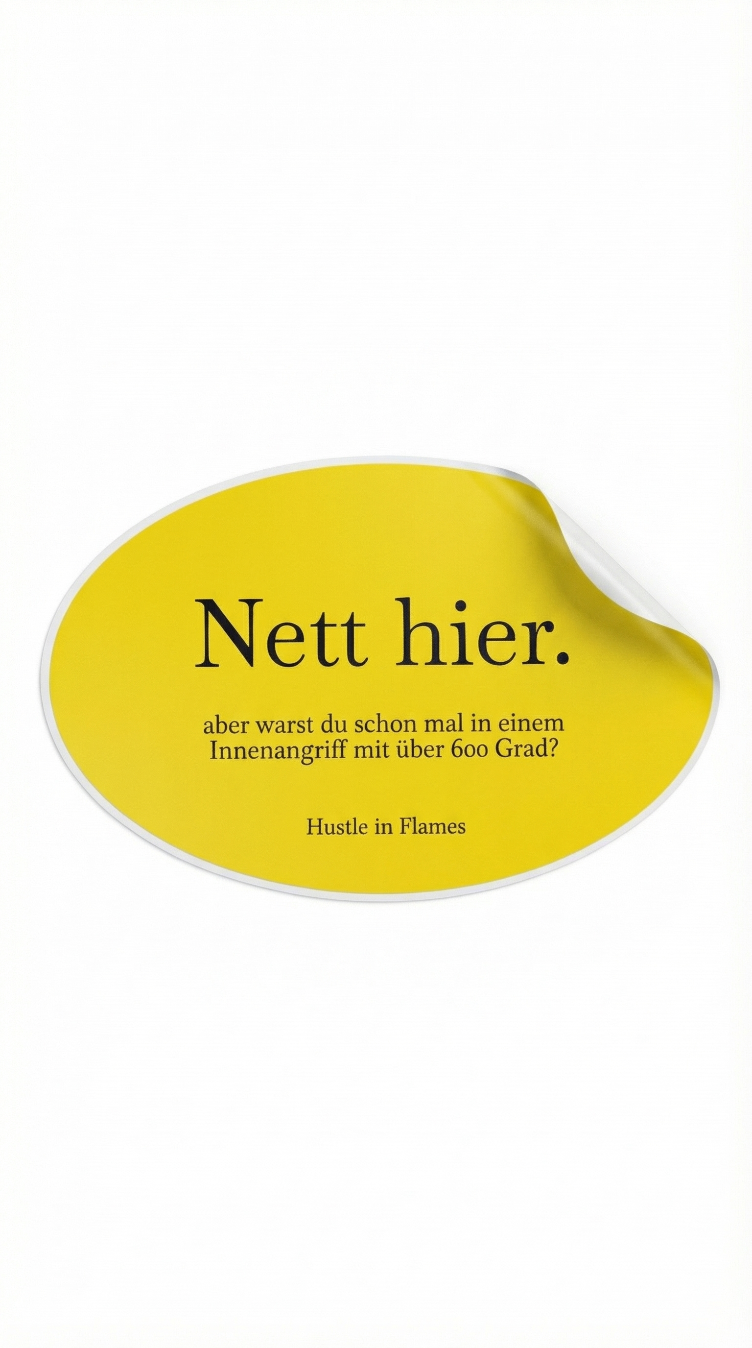 Nett hier Sticker