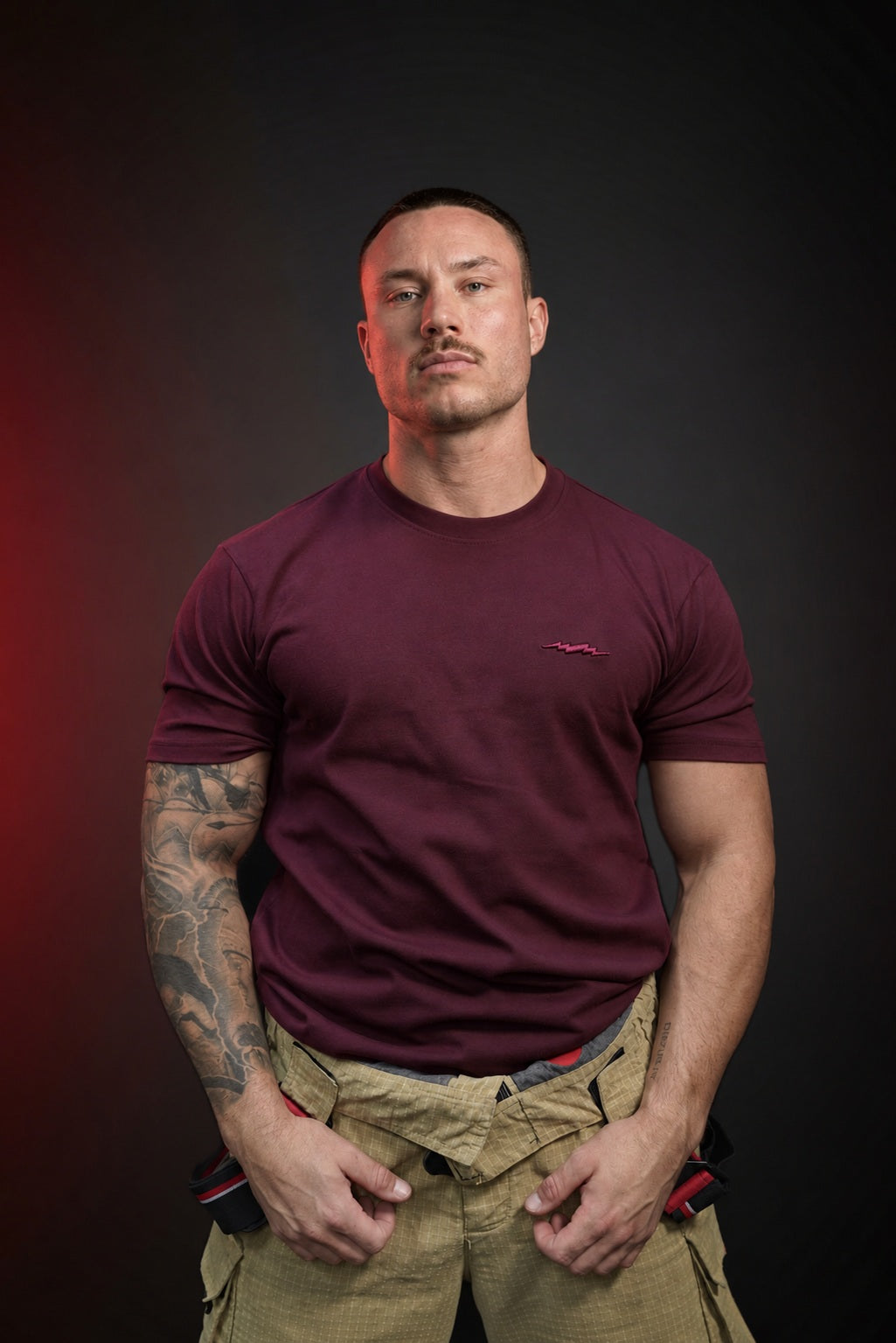Heavy Stick Shirt Burgundy