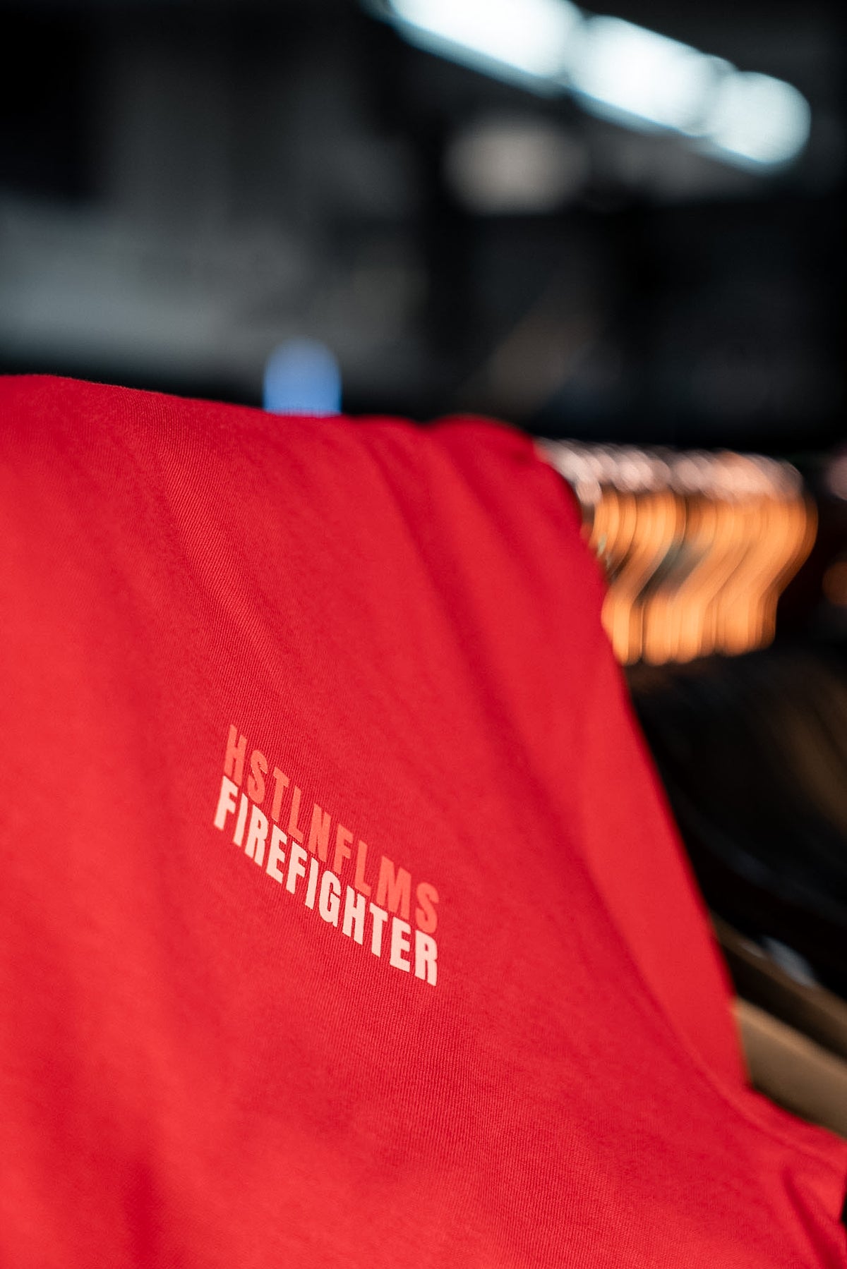 Support Firefighter Shirt Fire Red