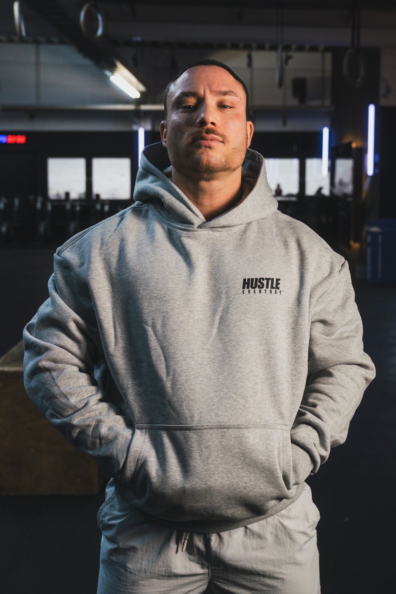 Auge Heavy Hoodie Grau