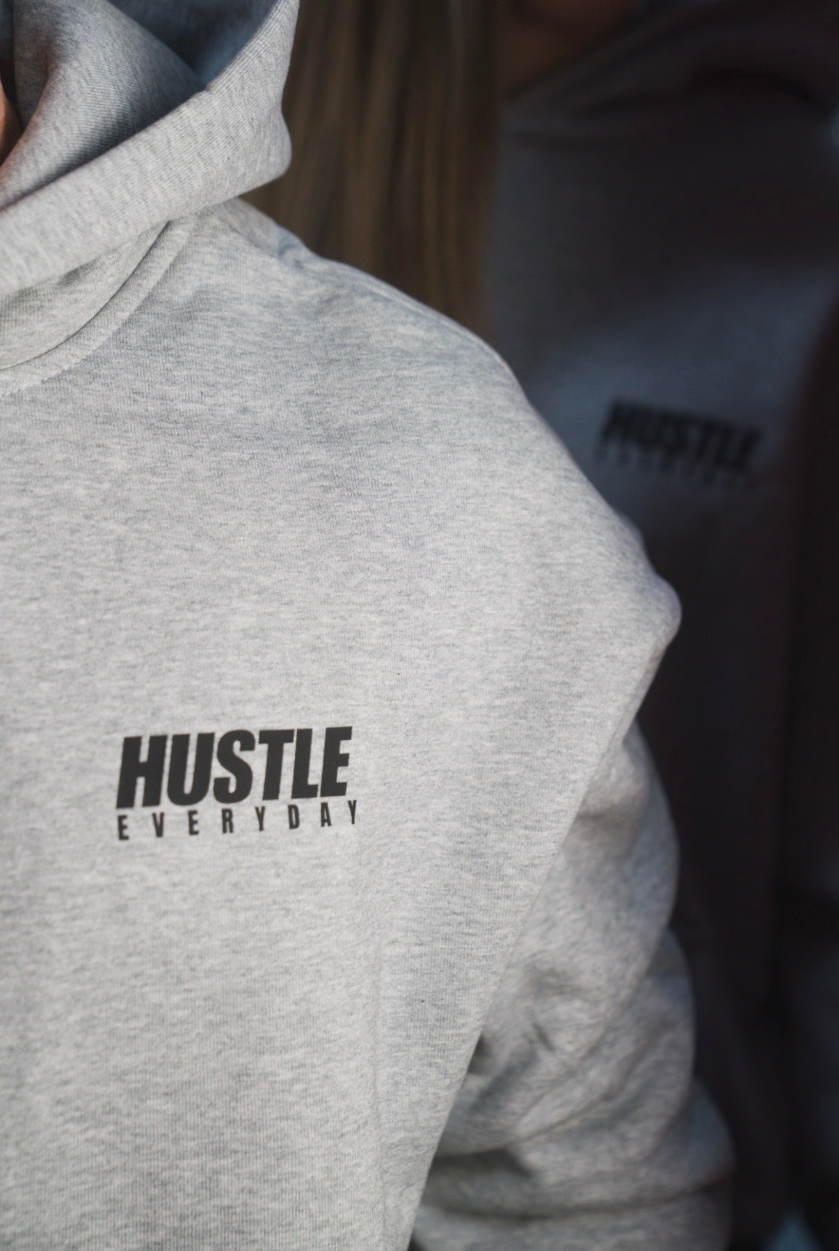 Auge Heavy Hoodie Grau