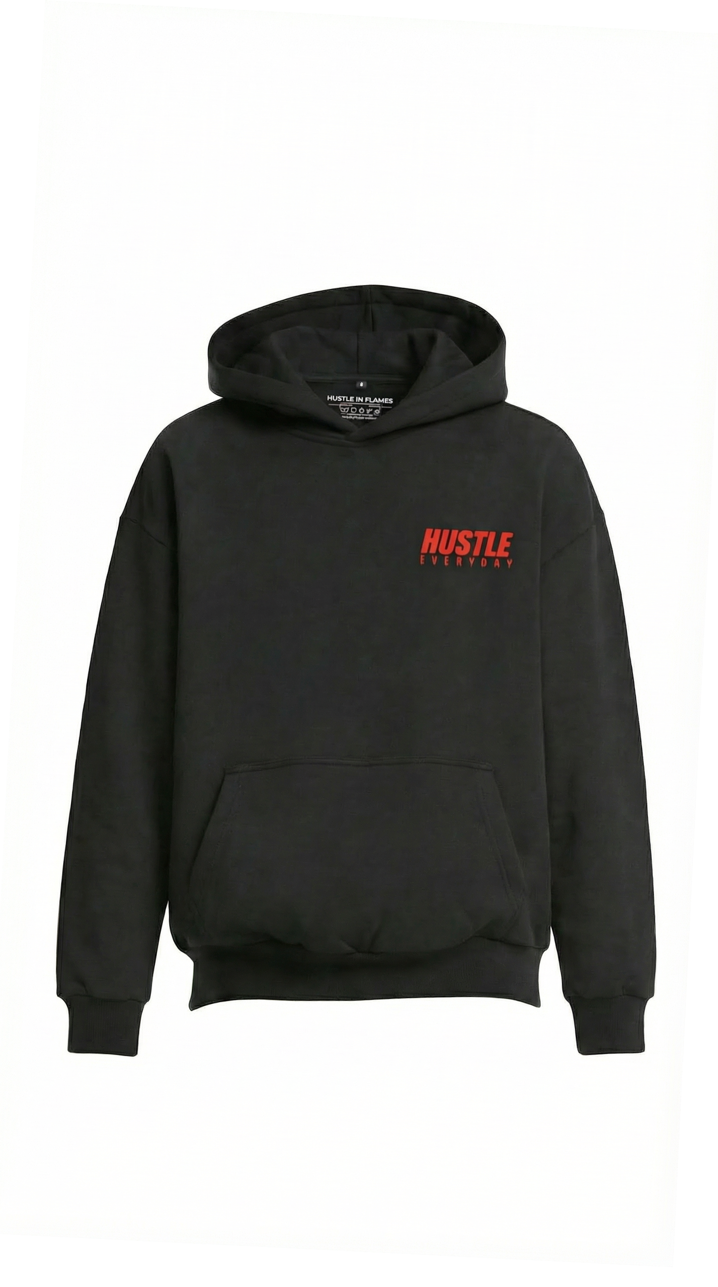 Auge Heavy Hoodie Schwarz