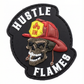 Hustle in Flames Patch 3D Rubber