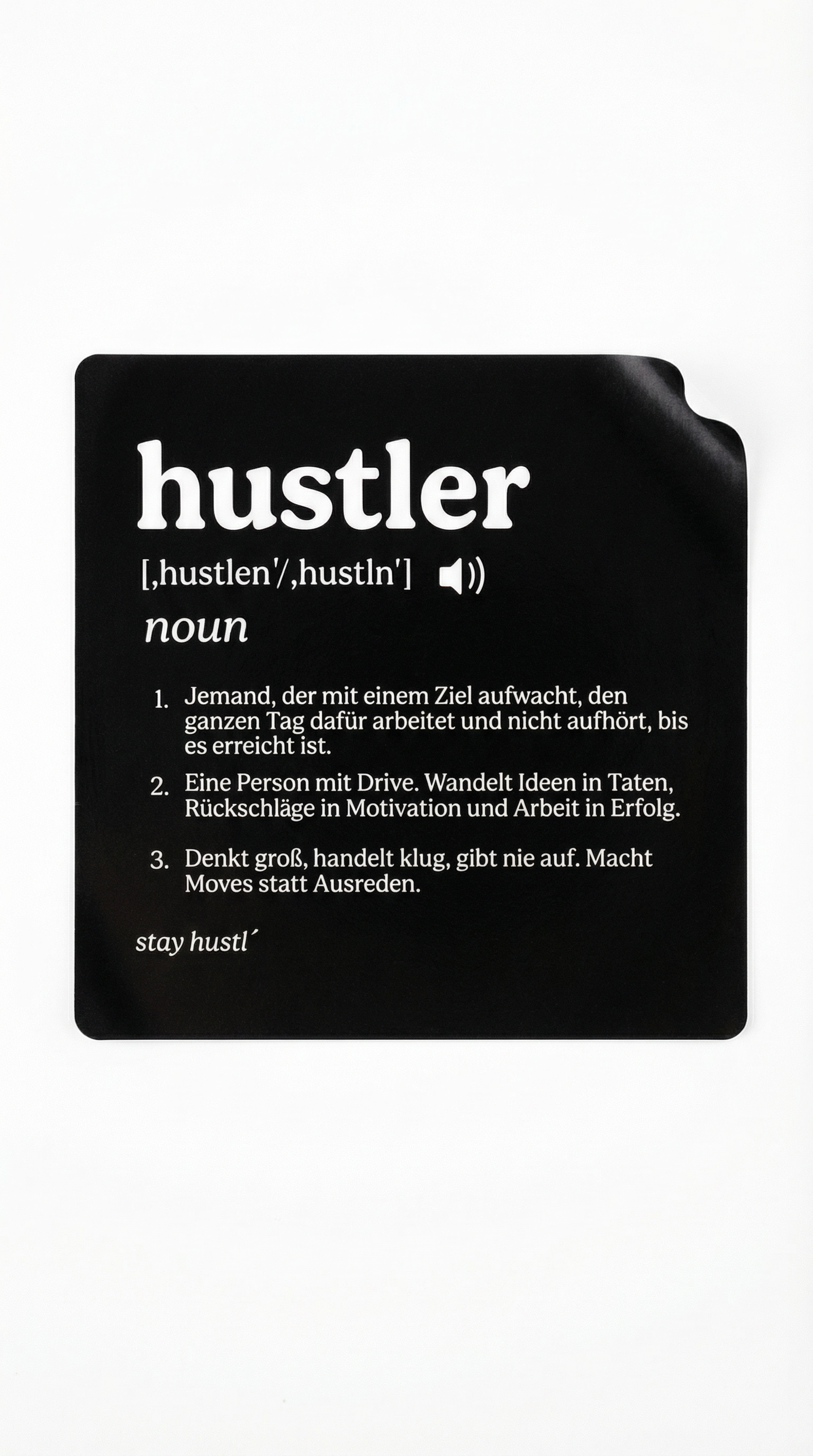 Hustler Sticker