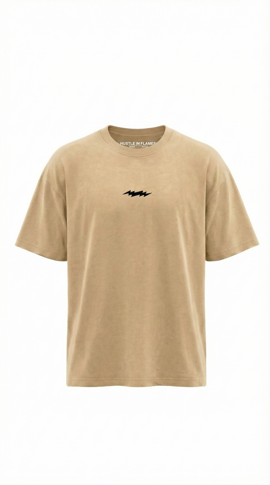 Oversize Blitz Stick Shirt Beige