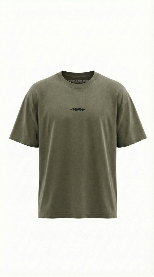 Oversize Blitz Stick Shirt Khaki