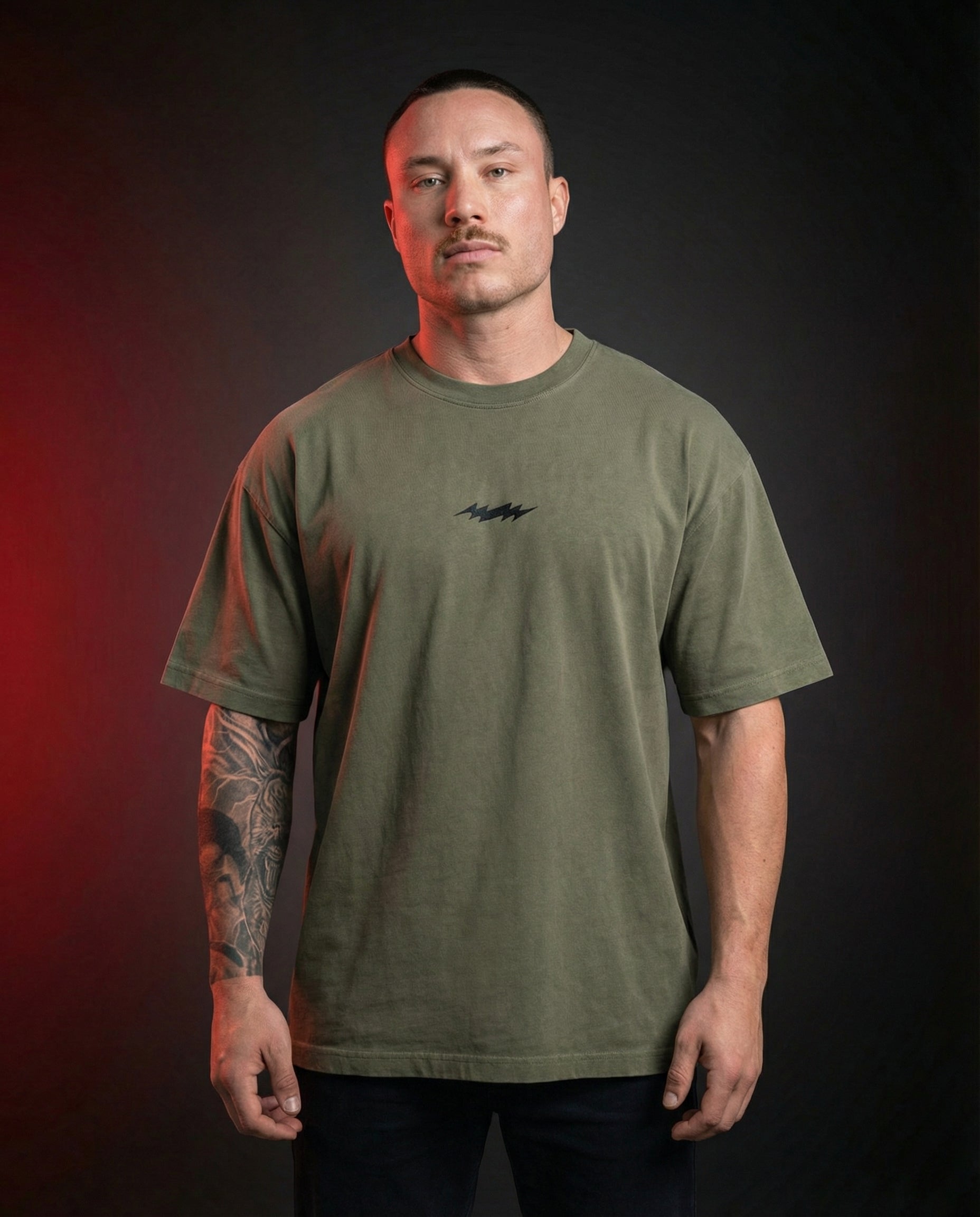 Oversize Blitz Stick Shirt Khaki