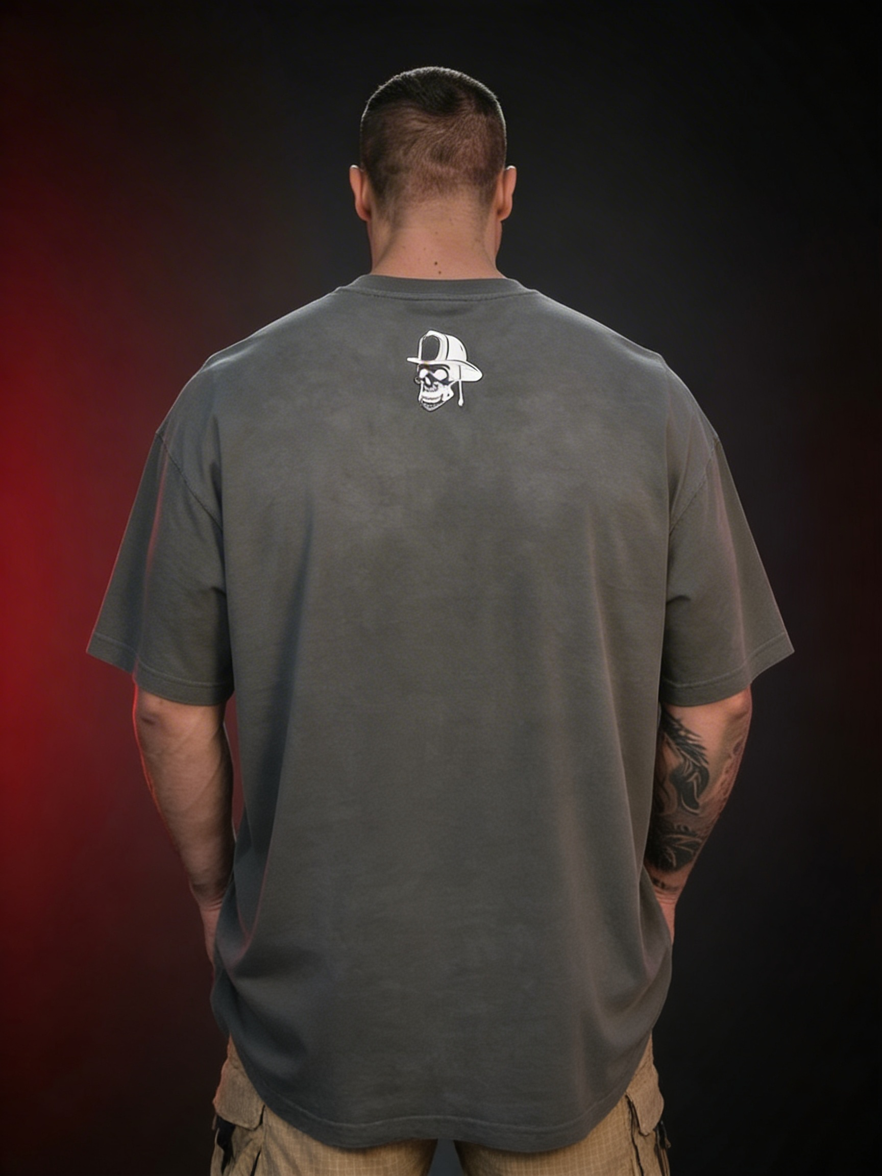 Oversize Blitz Stick Shirt Anthracite