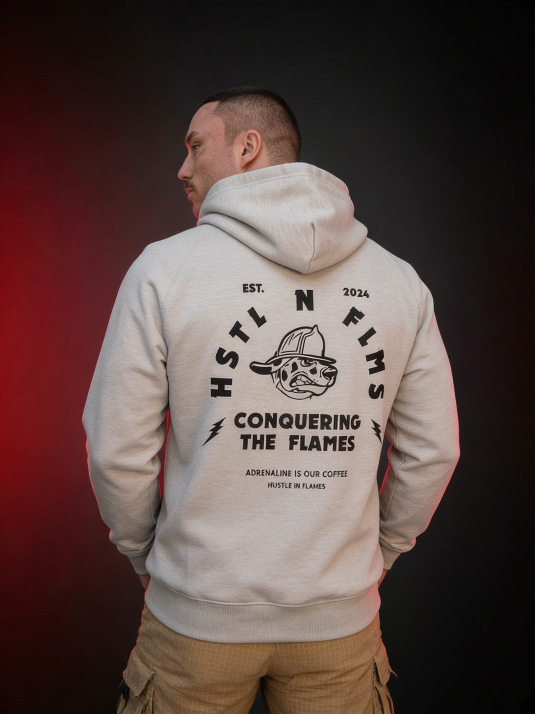 HSTL Dog Hoodie Grau
