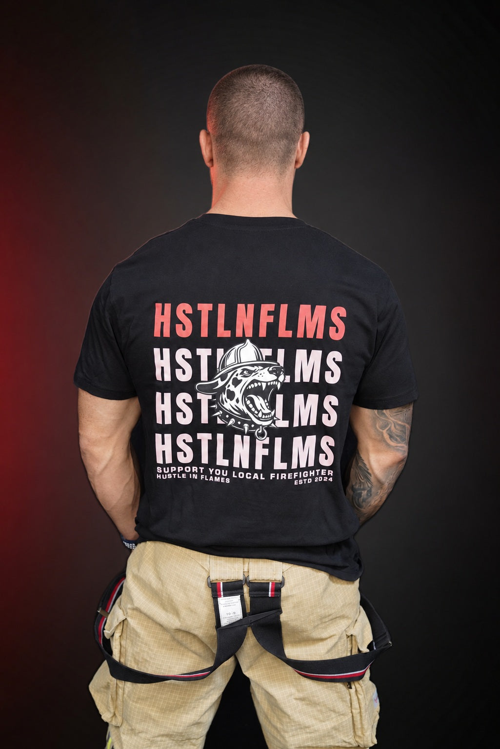 Support Firefighter Shirt Black
