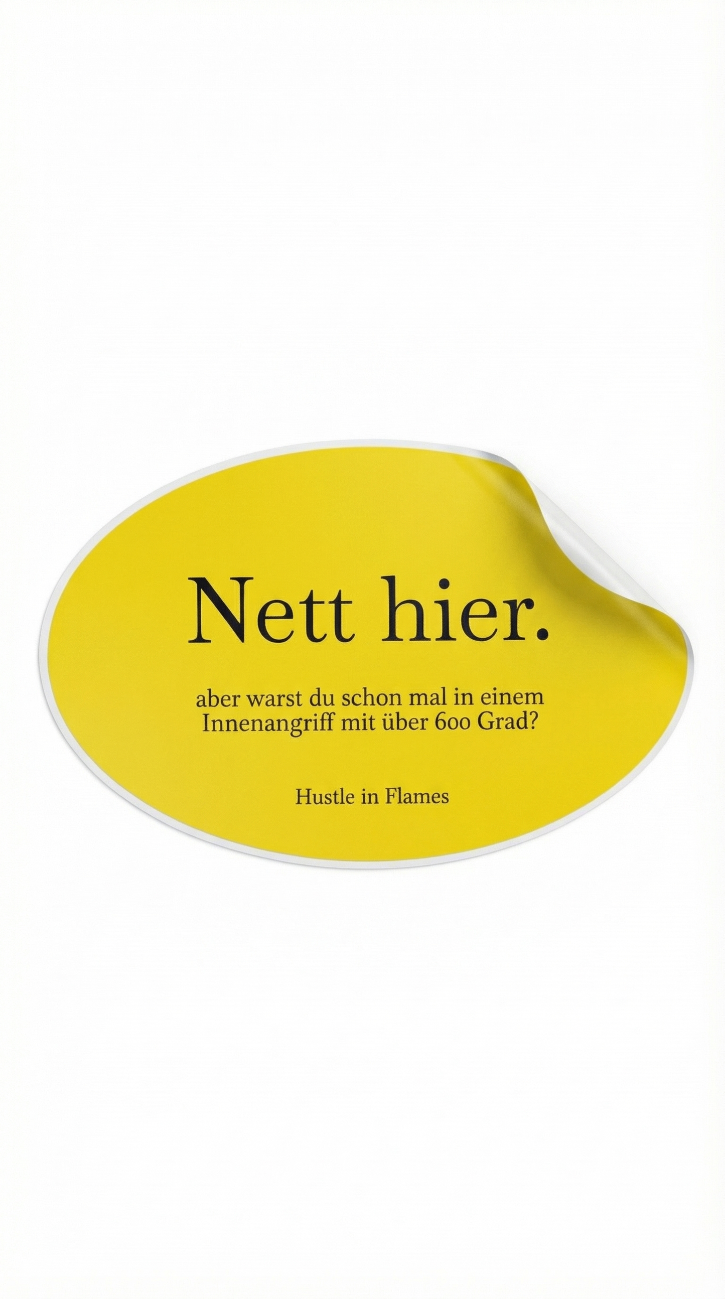 Nett hier Sticker